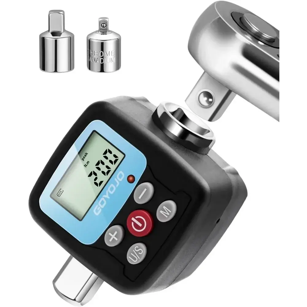 Adaptador de chave de torque digital, conversor de ferramenta de torque eletrônico de precisão, display lcd para reparos automotivos e domésticos