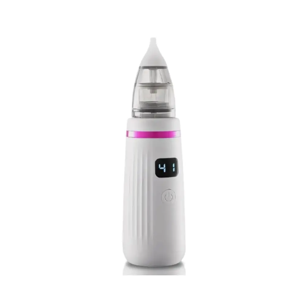 Sugador Nasal Elétrico para Bebê - Aspirador Nasal Portátil USB - Limpador de Nariz e Ouvido - 5 Níveis de Sucção, 3 Bocais Intercambiáveis - Removedor de Muco Infantil - UpShop