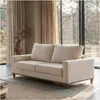 Sofá 3 Lugares em Linho com Molas Sala de Estar 180cm Vênus - Bronze