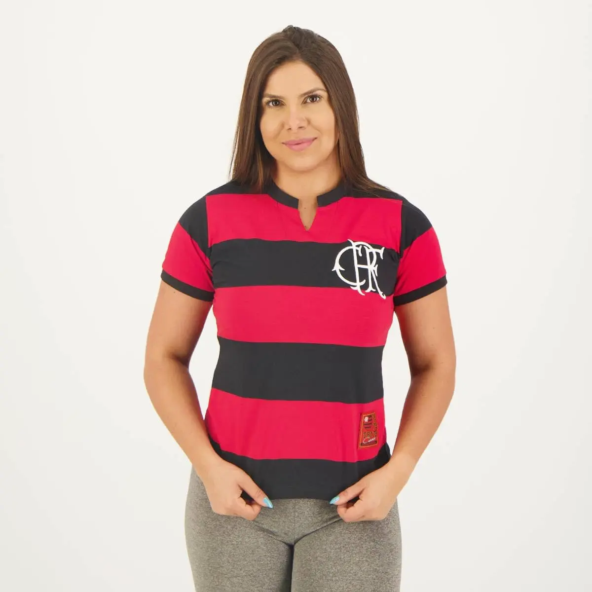 Camiseta Flamengo Libertadores Crf Feminina Braziline
