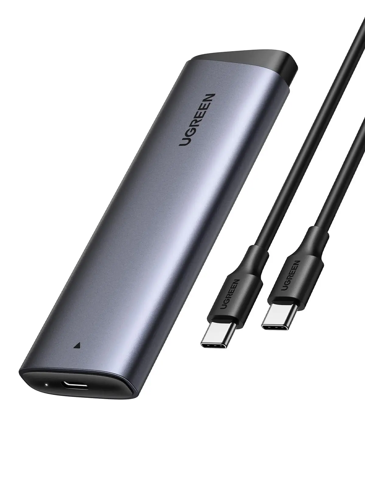 UGREEN Caixinha para SSD M.2 NVMe, USB 3.2 Gen 2 a 10 Gbps com UASP | Compatível com 4 TB M Key, M+B Key 2230, 2242, 2260, 2280 com Cabo USB-C de 30 cm. Não Compatível com SATA - 1
