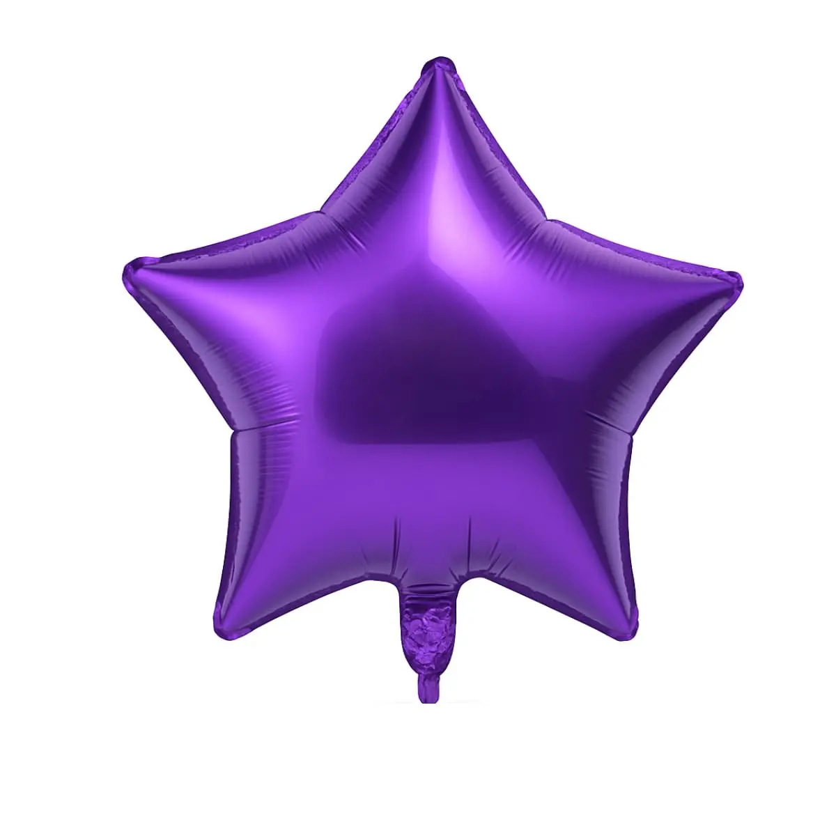 Kit 10 Balão Estrela Metalizado 18" (45cm) Foil (Roxo) | Ideal para festas, aniversários, casamentos, formaturas, chá revelação e eventos. Use com hélio ou ar