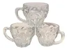 Conjunto 3 Xícaras de Vidro 105ml para Café Cinza - 1