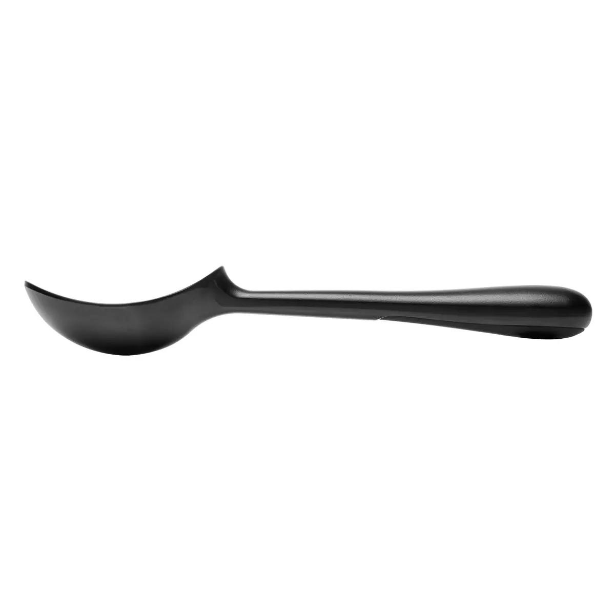 WOLFF - Colher para Sorvete com Cabo Antiderrapante Chef Pro 17cm Preto Liga de Zinco