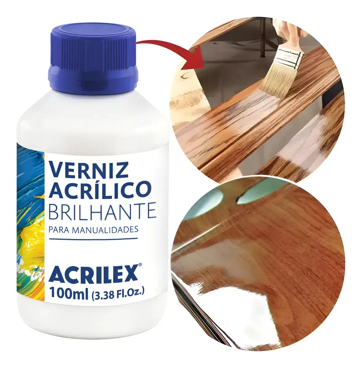 Verniz Acrílico Brilhante Acrilex 100ml