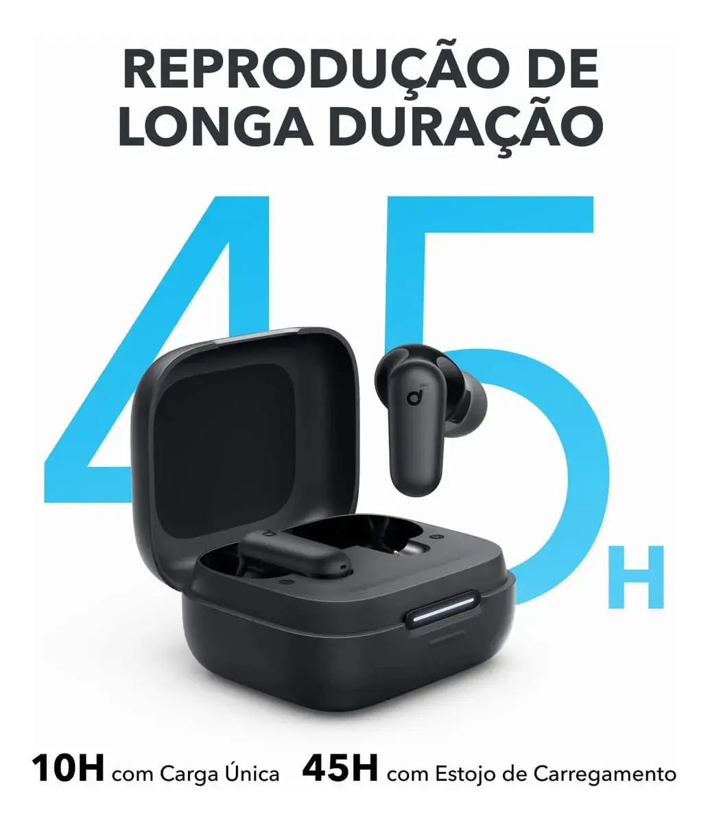 Fone Bluetooth Soundcore P30i c/ ANC e 45h Bateria thumbnail 4
