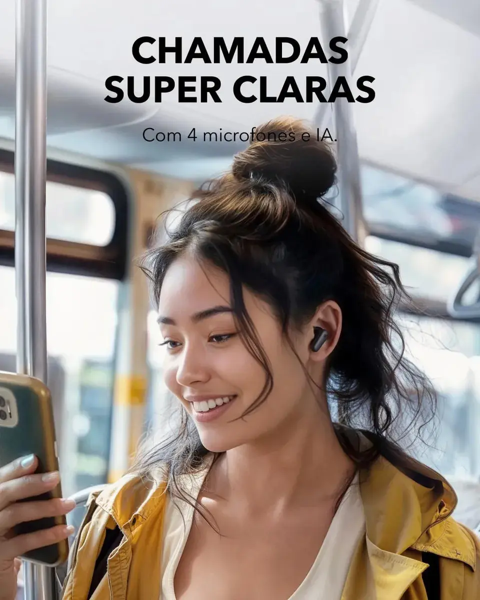 Fone Bluetooth Soundcore P30i c/ ANC e 45h Bateria thumbnail 5