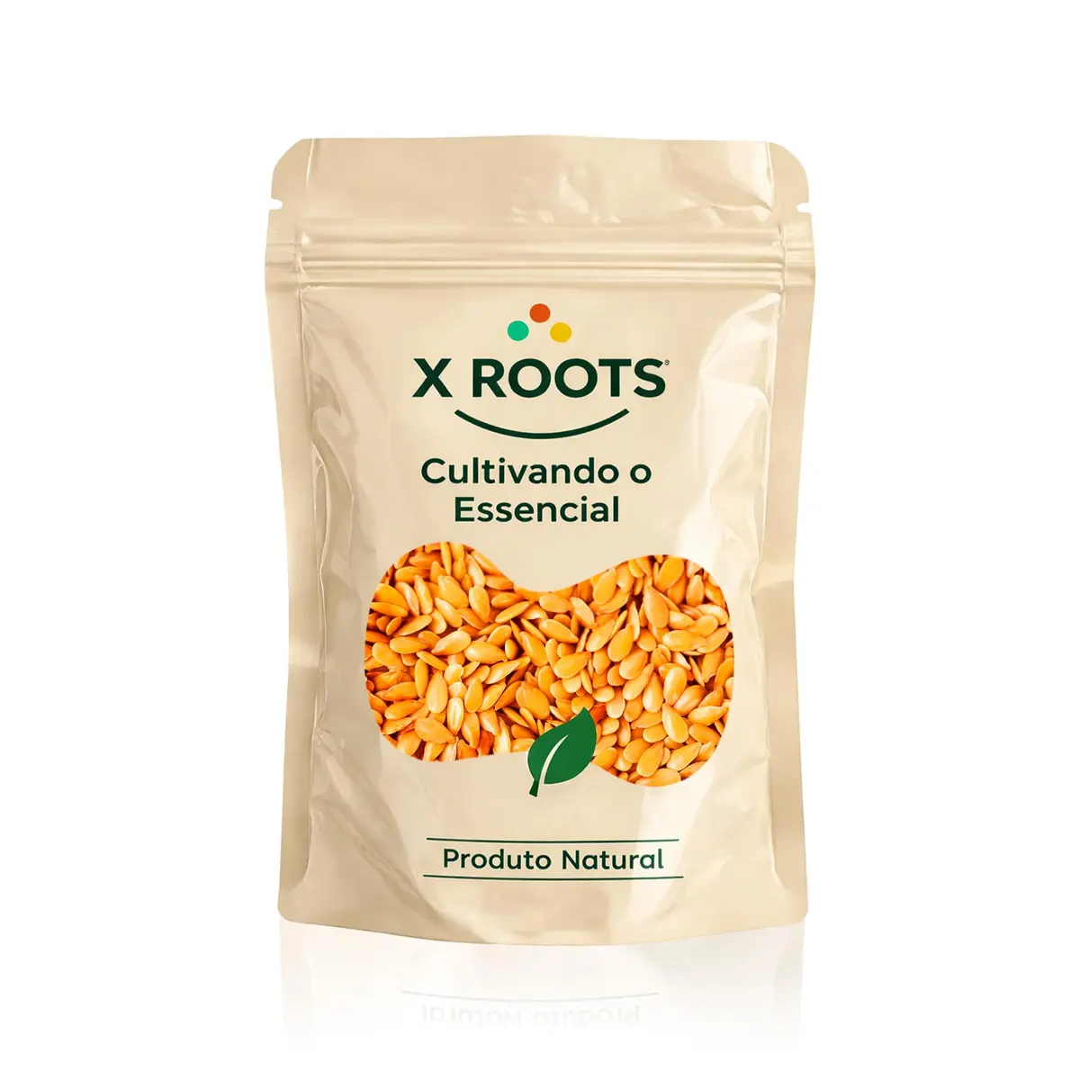 X Roots Semente de Linhaça Dourada 1kg | Fonte de Ômega 3, Fibras e Proteínas