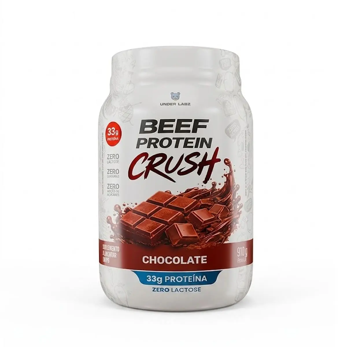 Beef Protein Crush (910g) Under Labz Sabor:Chocolate