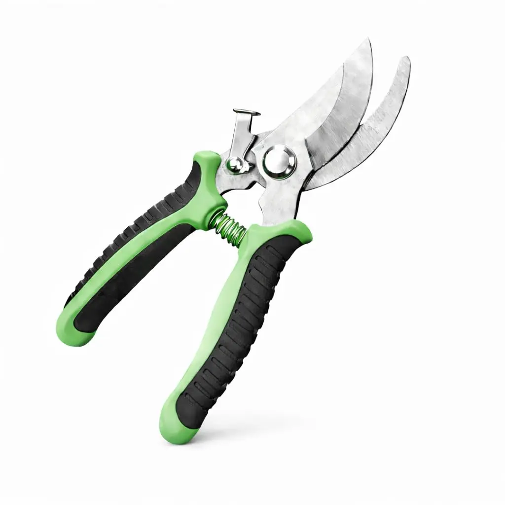 Tesoura para Poda Profissional Premium, Aço Inox, Corte Preciso, com Trava, Cabo Emborrachado Stronex
