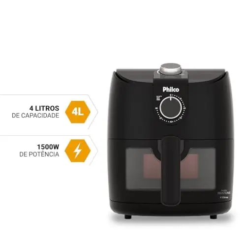 Air Fryer Philco 4L Revestimento Redstone 1500W PAF40A 220V thumbnail 4