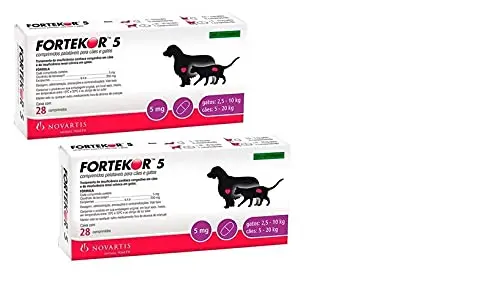 FORTEKOR 5 CAES E GATOS NOVARTIS - COMBO C/2
