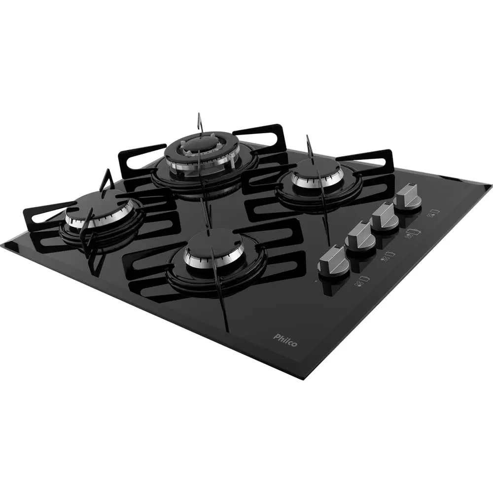 Cooktop Cook Chef 4 TC Preta - 1