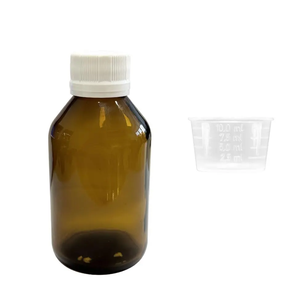 Frasco De Vidro Xarope (10 Unidades) (100ml BRANCO) - 1