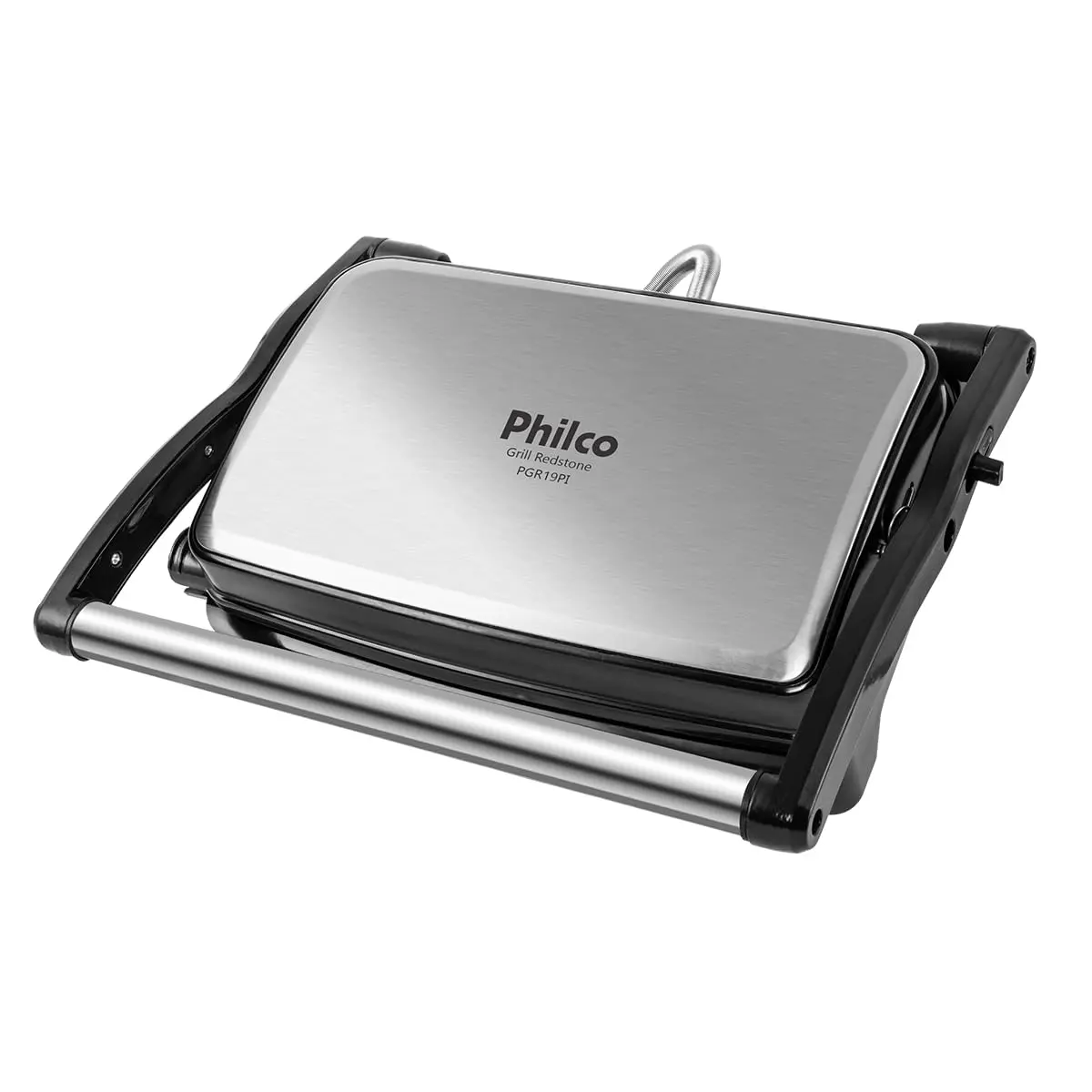 Philco Grill PGR19PI Revestimento Redstone 7 temperaturas 220V Moderno Aço inoxidável Preto Inox