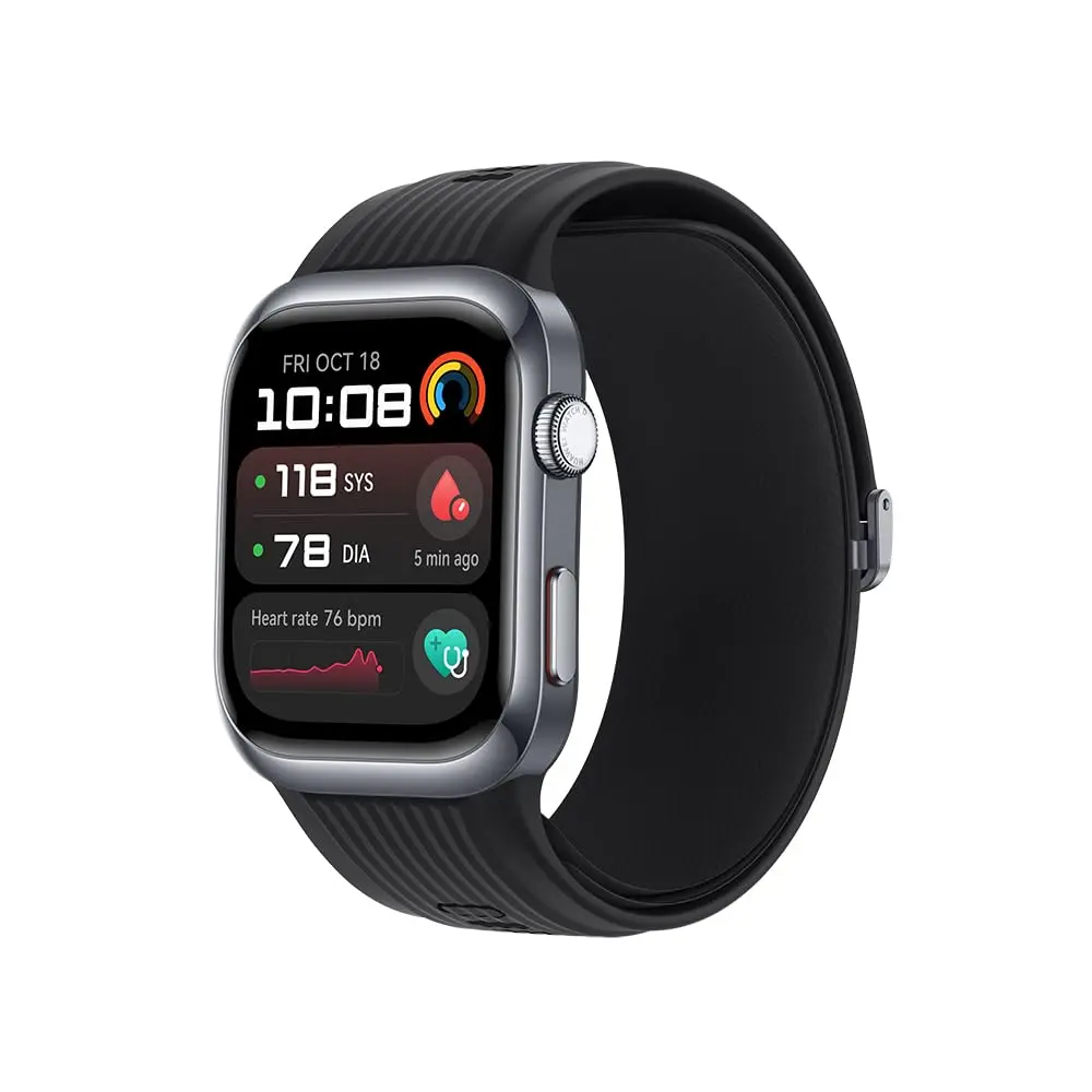 Smartwatch, HUAWEI Watch D2, Monitoramento da Pressão Arterial, Design Leve e Fino, Gerenciamento Completo de Saúde, Compatível com iOS e Android, Sistema GPS integrado, Preto