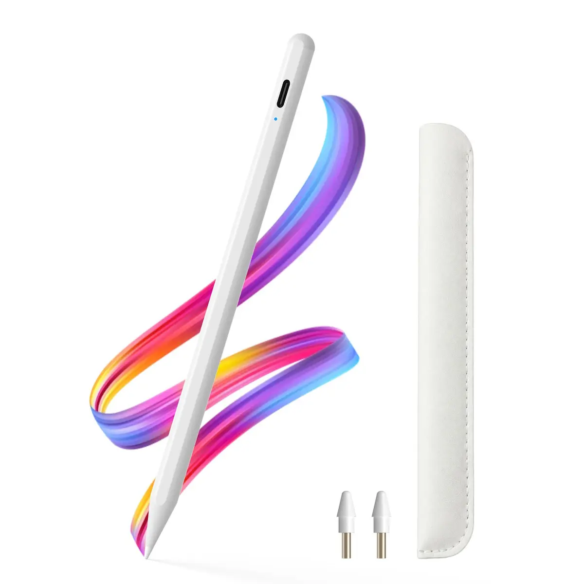 Stylus Pen for iPad, Apple Pencil Alternative w/Tilt Sensitivity, Palm Rejection & No Lag, Fast Charge Magnetic iPad Pencil for A16/10-6th, Air 11-13"/M3/M2/5-3, Pro 11/12.9/13"M4, Mini 7/6/5 - 1