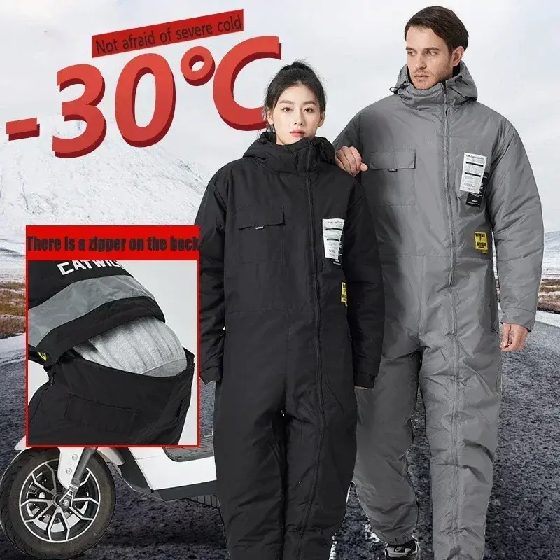 Jaqueta de Inverno para Motocicleta, Roupa à Prova de Vento, Roupa à Prova de Neve, Roupa à Prova de Frio, Corta-vento para Veículos Elétricos, Roupa para Esqui e Pilotagem