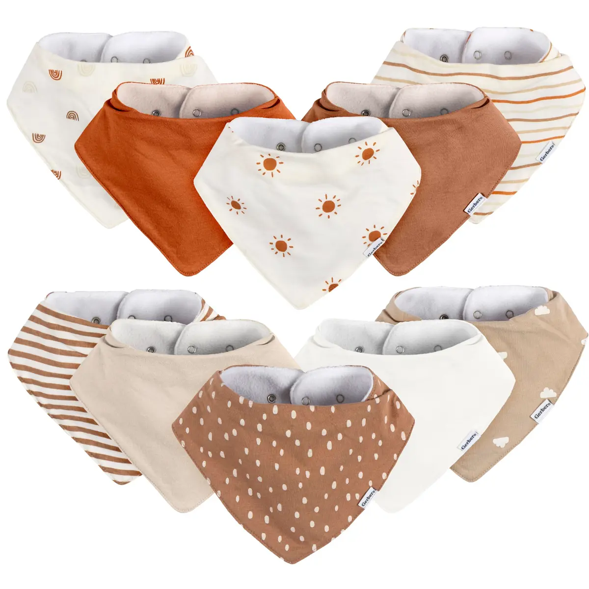 Babador Babadores Bandana GerberUnisex Bebê - 1
