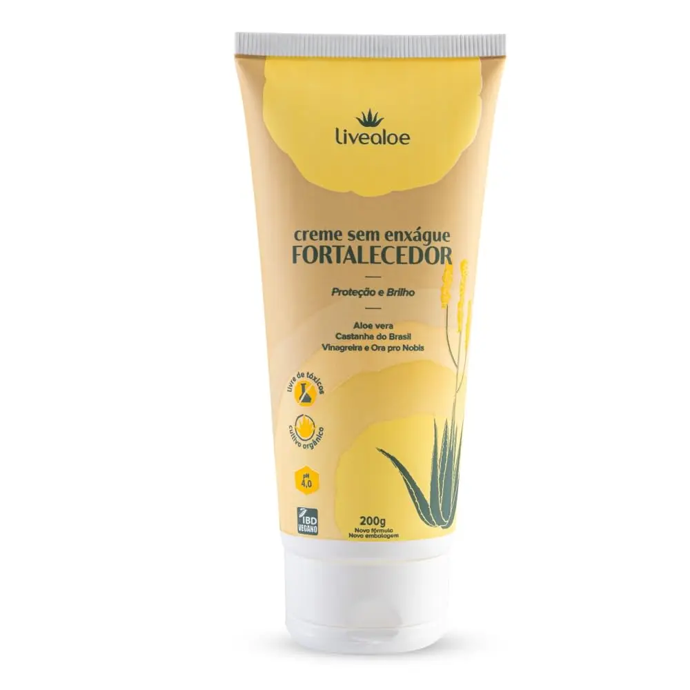 LiveAloe Creme Capilar Sem Enxágue Fortalecedor - 1