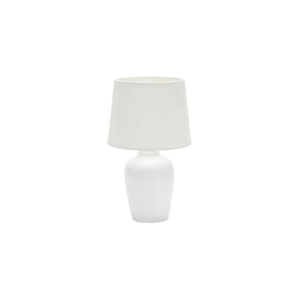 ABAJUR DE CERAMICA POTTERY E27 BRANCO 32CM