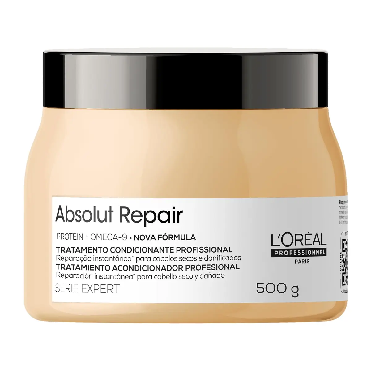 L'Oréal Professionnel Máscara Capilar Absolut Repair, Tratamento Capilar Proteico Para Nutrição Profunda, Hidrata, Repara Danos e Acrescenta Brilho, Para Cabelos Secos e Danificados