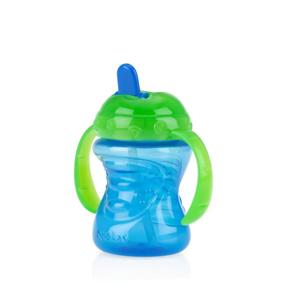 Nûby Copo Com Alça E Bico Rígido Retrátil Azul Azul