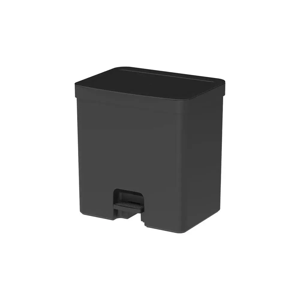 Ou Lixeira com Pedal 20L Preto Linha Trium | Resistente