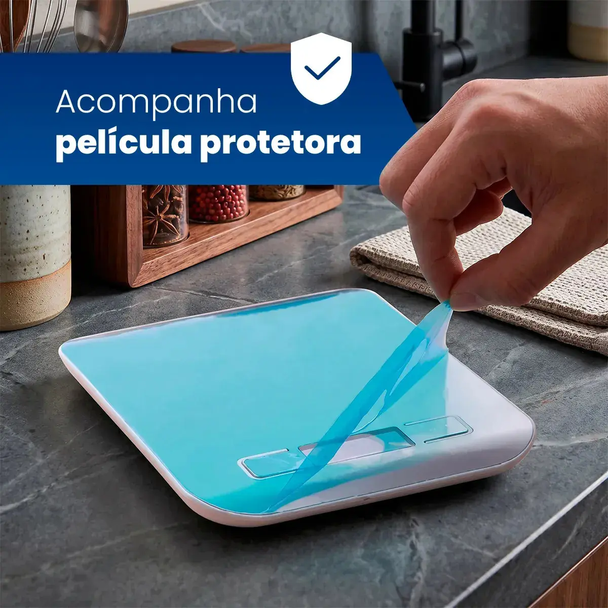 Balança Digital Cozinha Fitness Inox 10kg Alimentos Visor Grande Alta Precisão Pesar Dieta Portátil Profissional E Domestico Confeitaria Nutricional Ingredientes Foods Comida Prateada Pilha Nixzen thumbnail 6