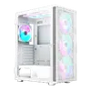 Gabinete Gamer Montech X3 MESH, Mid Tower, White, ATX, Com 6 Fans Rainbow, Vidro Temperado, X3 MESH (W) - 1