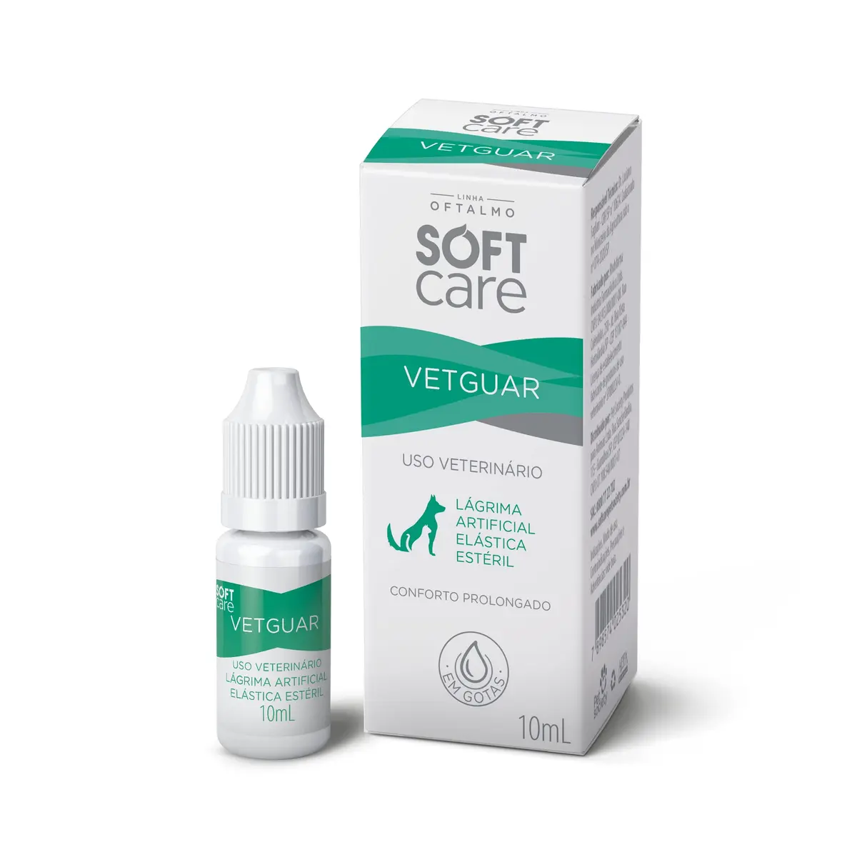 Soft Care Vetguar Substituto de Lágrima 10ml Cães e Gatos Pet Society