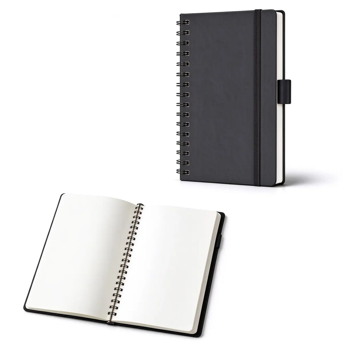 Caderno Espiral A5 Capa Dura Papel 21x14cm Bloco de Notas (sem pauta) | Papel para Desenho, Estudo e Criatividade, Bloco de Notas