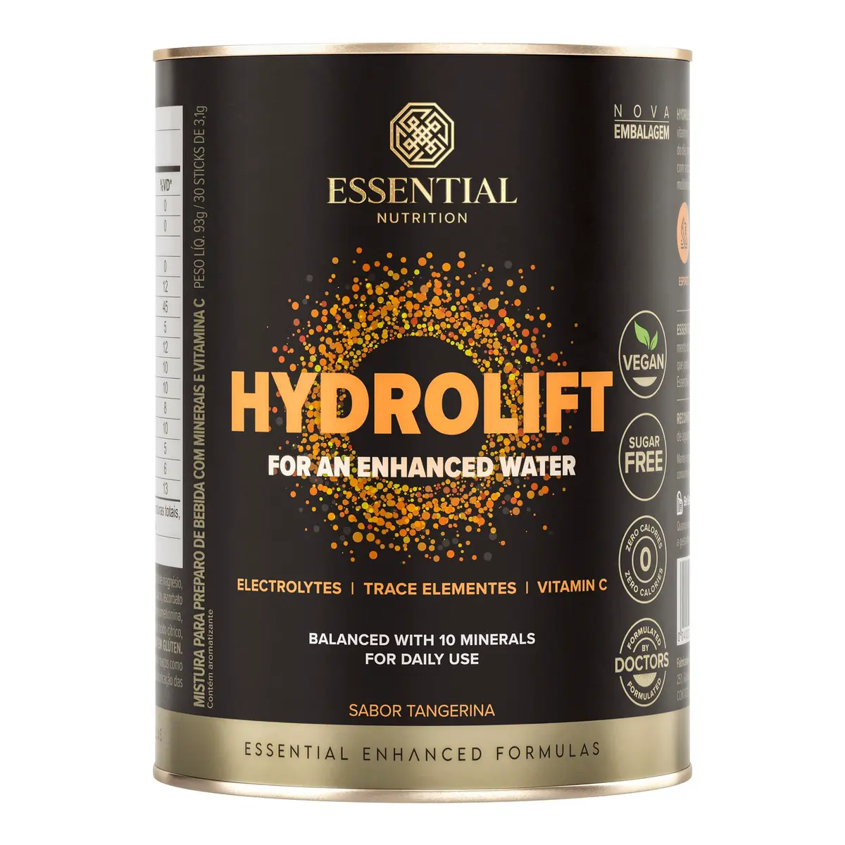 Suplemento Essential Nutrition Hydrolift, Tangerina, 30 Sticks