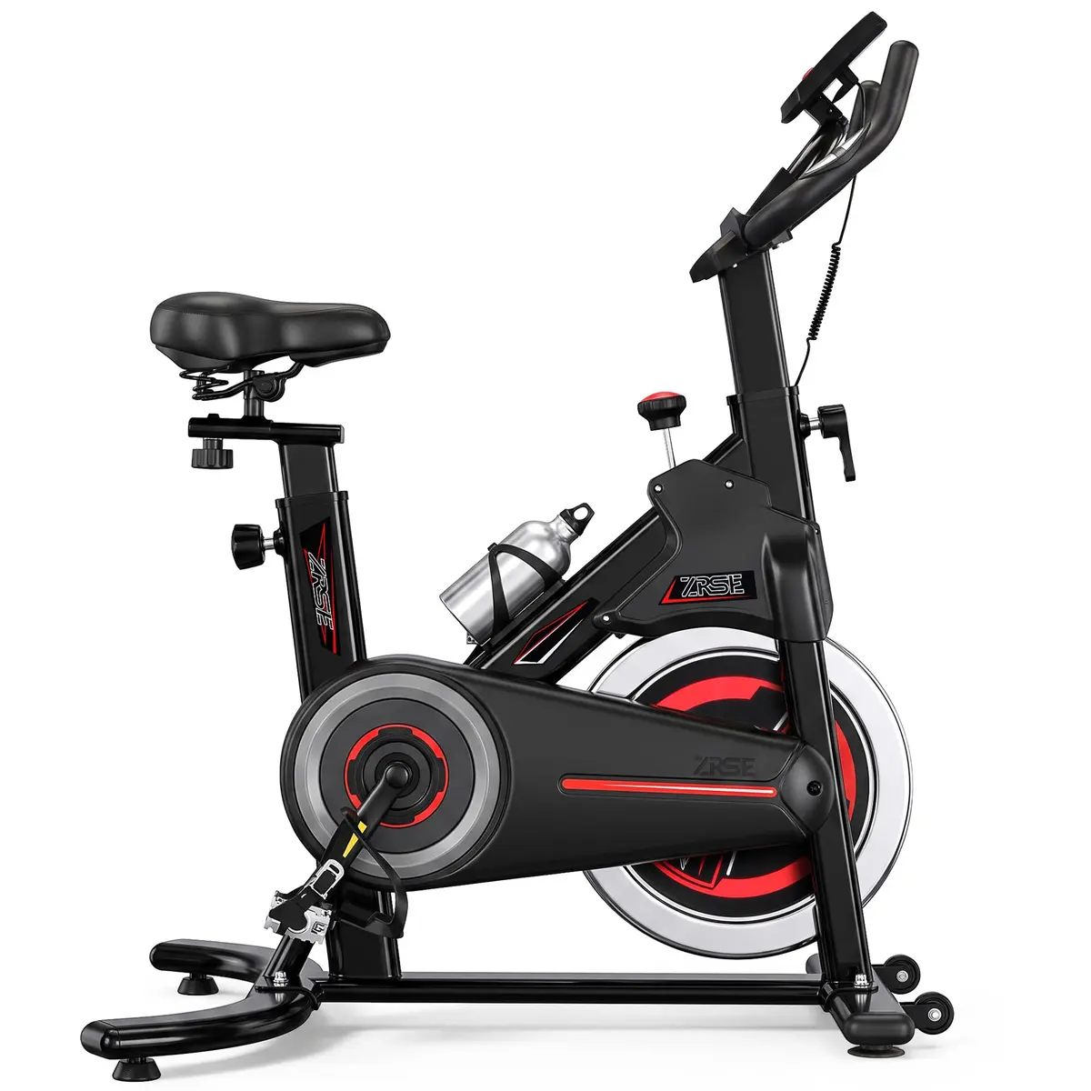 Bicicleta Ergométrica Spinning Magnética até 135kg | Pedalada Silenciosa; Pedais de Alumínio; Guidão e Selim Reguláveis; Selim Ultra Macio; Painel Multifuncional