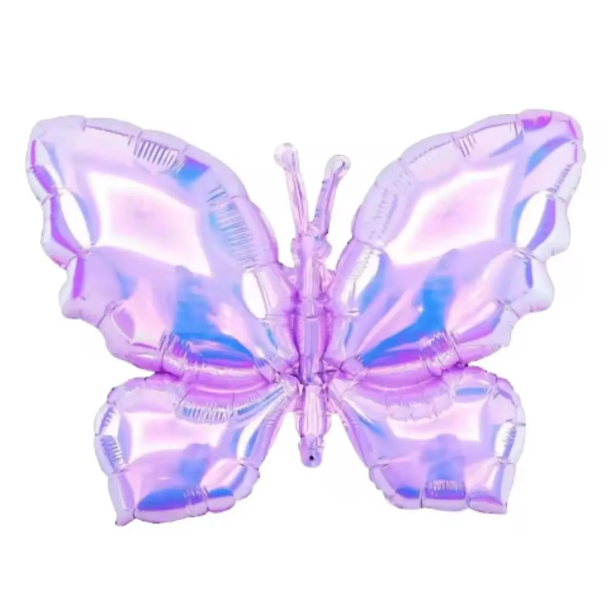 Kit 2 Balões Borboleta Furta-Cor Lilás 18 Polegadas Decoração Festa | Pode ser inflado com ar comum ou gás hélio (não incluso)