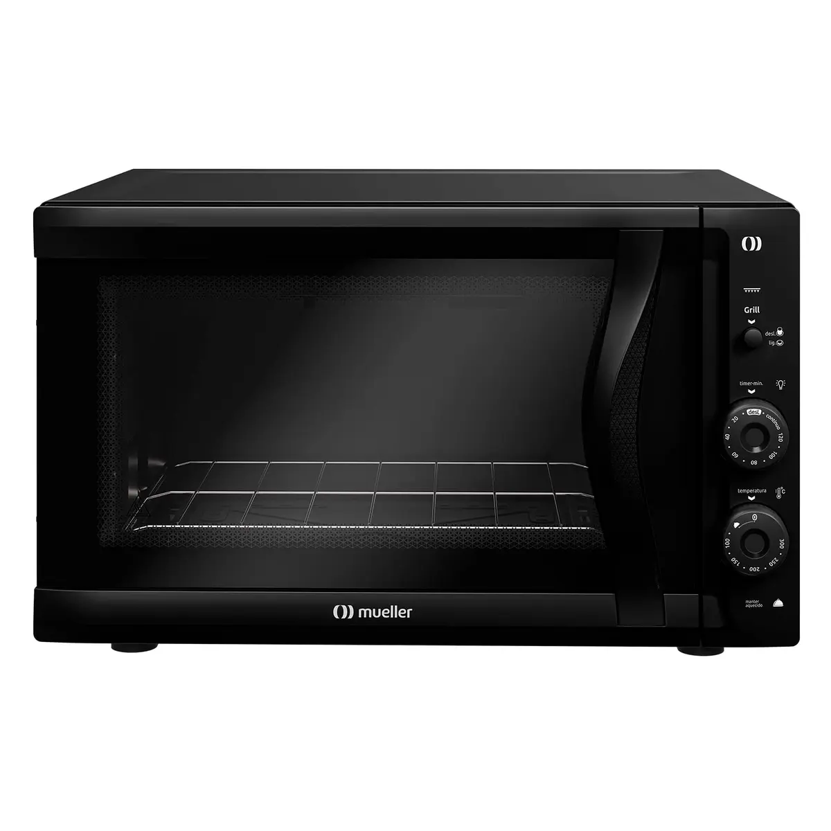 Forno Elétrico de bancada Mueller 50 litros e Vidro Duplo MFB50F 127V Preto - 1