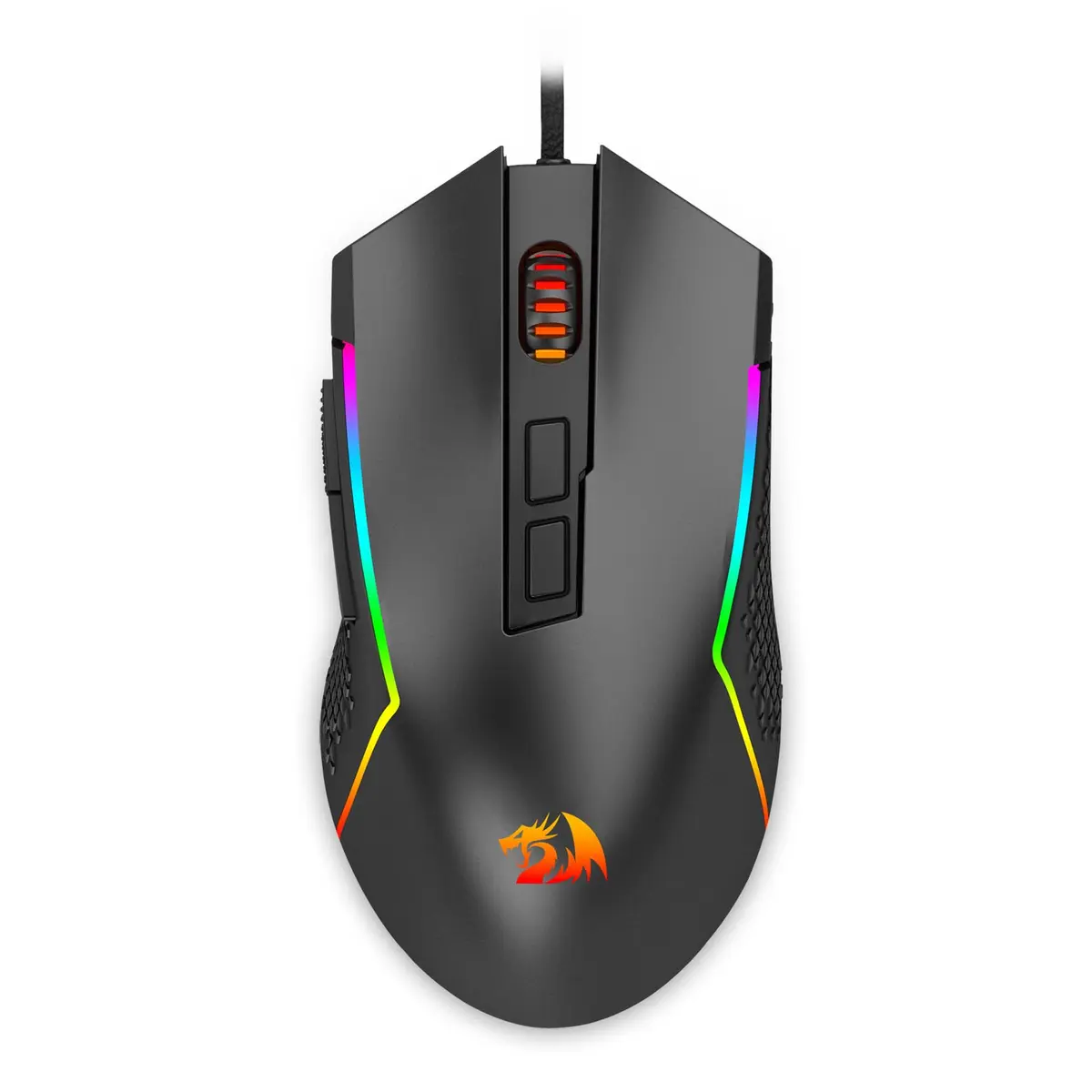 Mouse Gamer Redragon Trident Lite RGB Preto 8000 DPI PAW3104 M613-RGB - 1