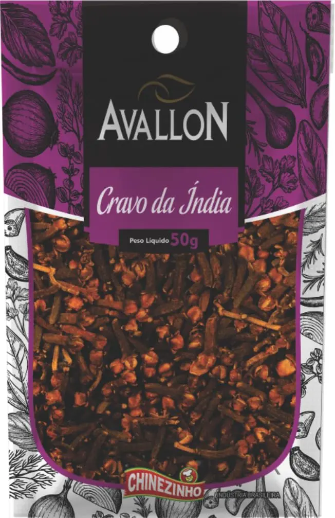 Cravo da Índia, Avallon, 50g | Caldos, ensopados, marinadas para carnes, pães, chás aromáticos, vinhos e ponches quentes e licores