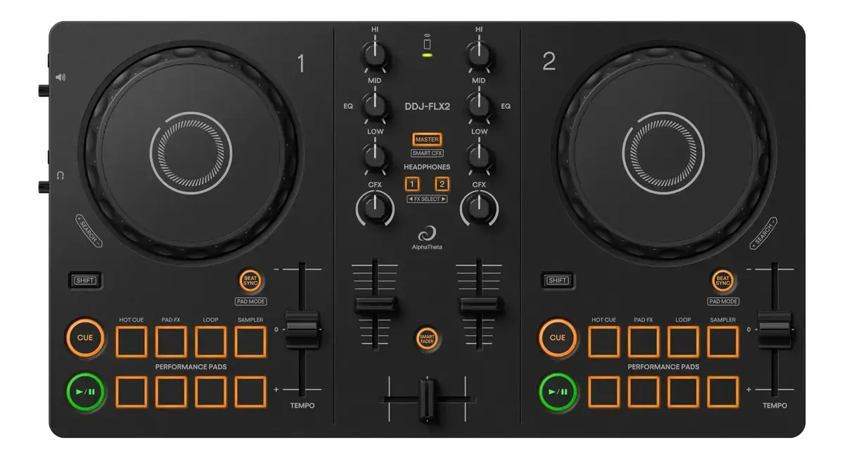 Controladora Pioneer Dj Ddj-flx2 Rekordbox Serato Djay Cor Preto - 1