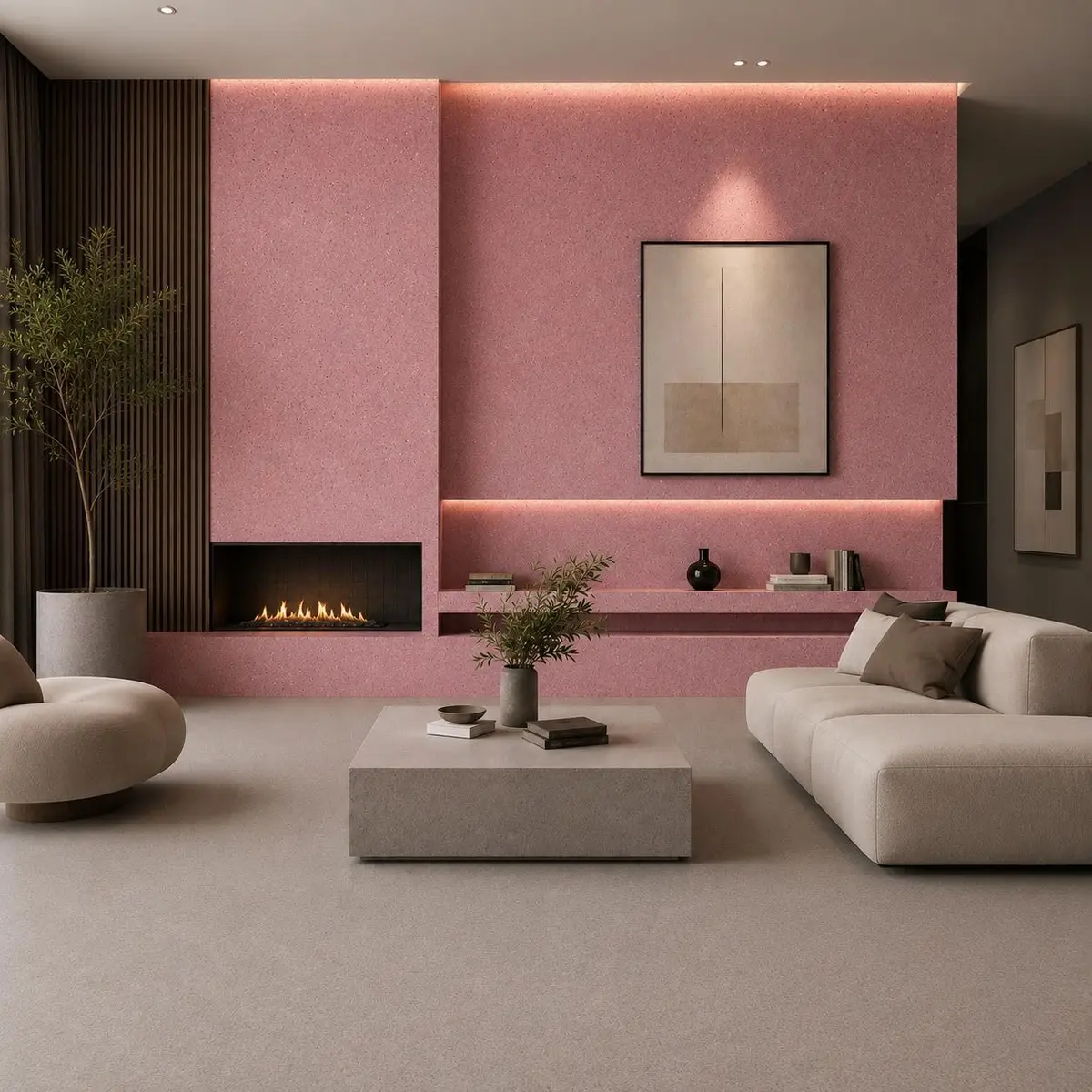 Papel de Parede Líquido 5m² Euro Paper com Gliter - Pronto para Uso Com Cola - Produto Ecológico com Fibra de Algodão, Inodoro, Acabamento Decorativo Eurodecor (Rosa Delicado)