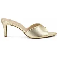 Tamanco Feminino cê Salto Médio Dourado T6032-101