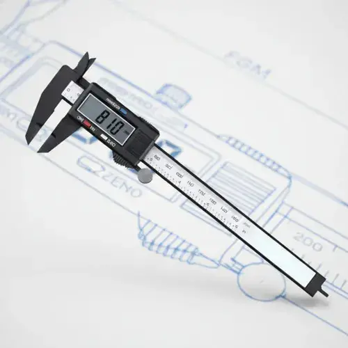 Paquímetro Digital De Alta Precisão Ferramenta De Medição Profissional 150mm (6 Polegadas) + 2 Baterias thumbnail 3
