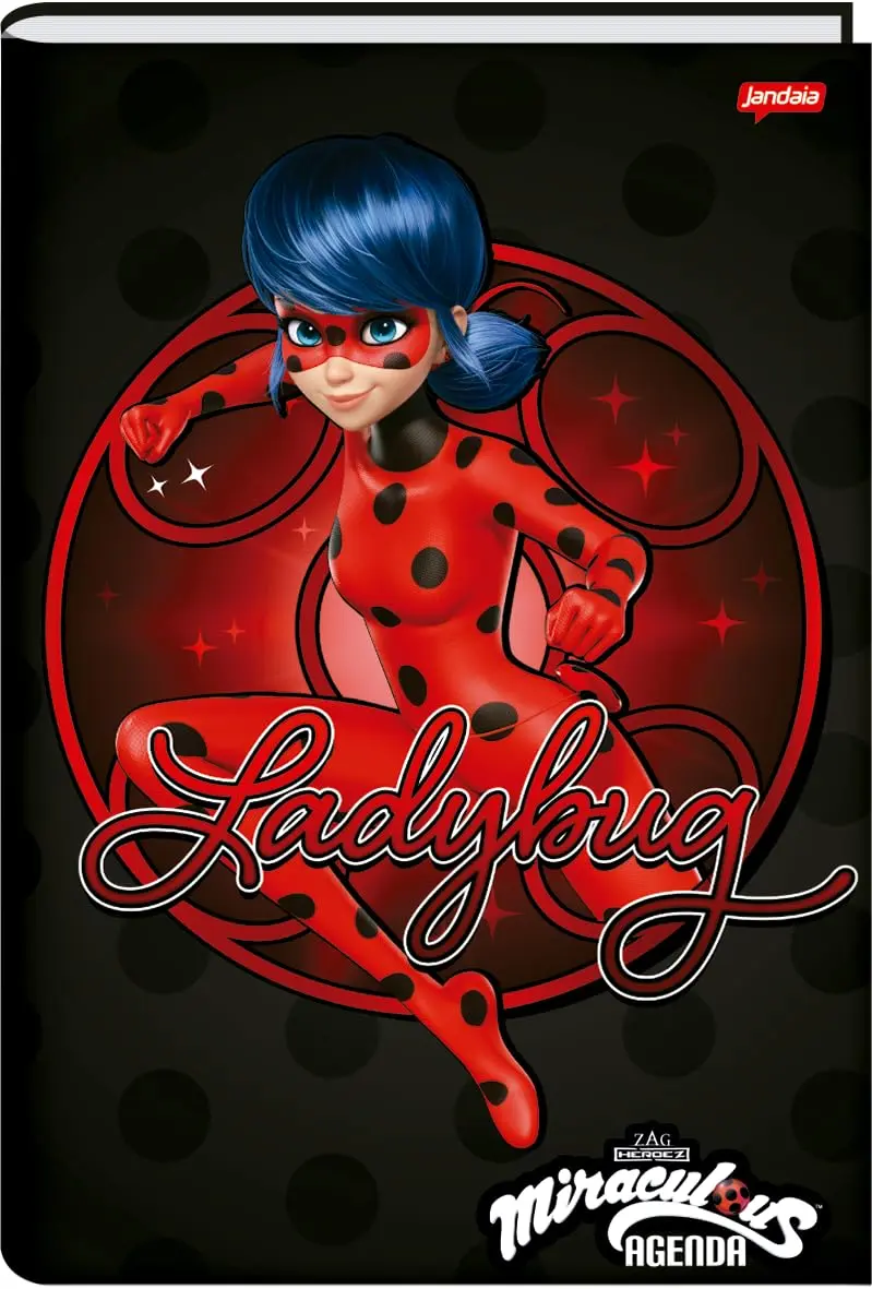 Agenda Permanente 134X200Mm 192Pgs Miraculous Ladybug Jandaia