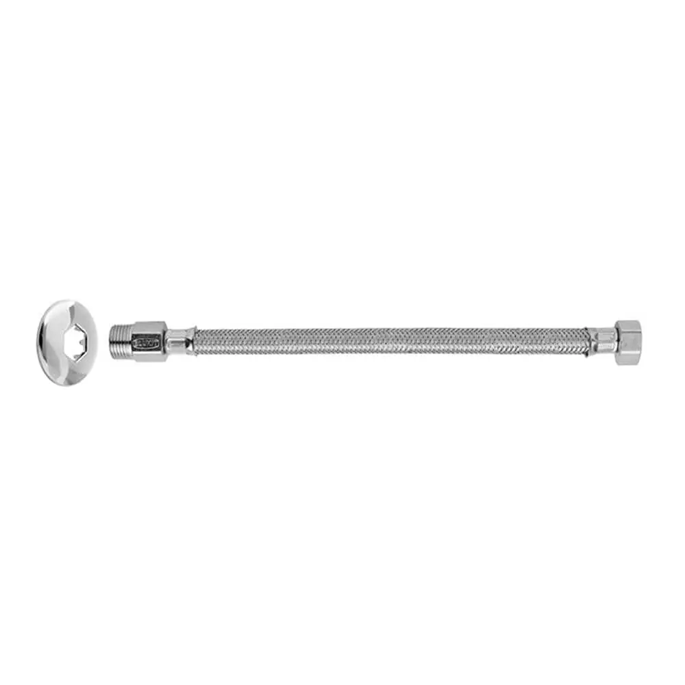LIGACAO FLEXIVEL INOX P/AGUA (M X F) 1/2" 60CM