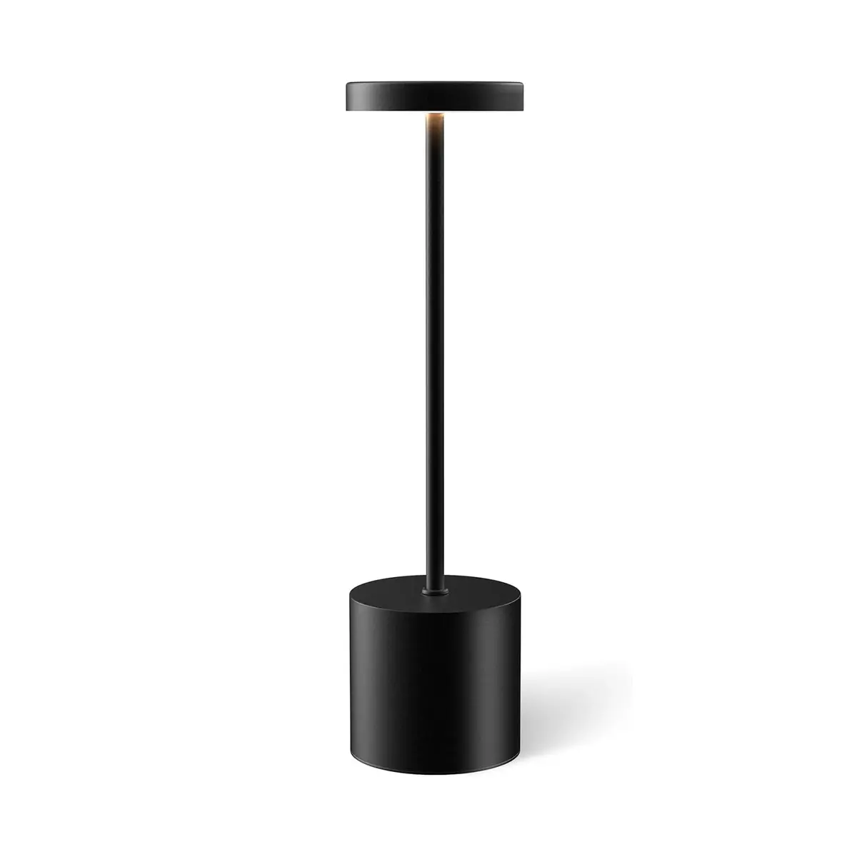 BEMMY Luminária de Mesa 1800mAh, Luminária Abajur Mesa Led Dimerizável Sem Fio Recarregável, Toque Candeeiro de Mesa USB Luz Noturna, Luminação de 3 Tons