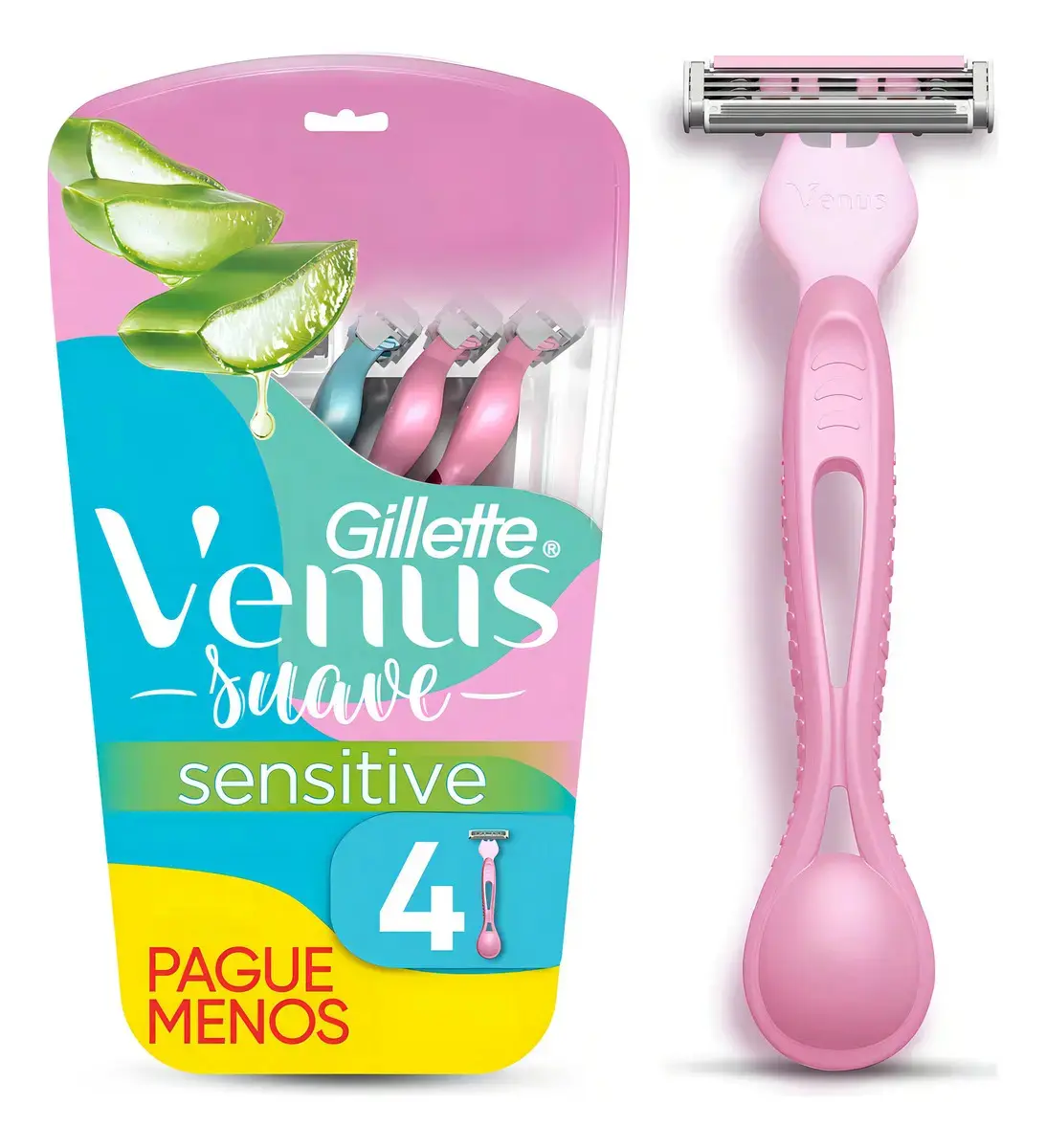 APARELHO GILLETTE VENUS SIMPLY SENSITIVE C/4UN - 1