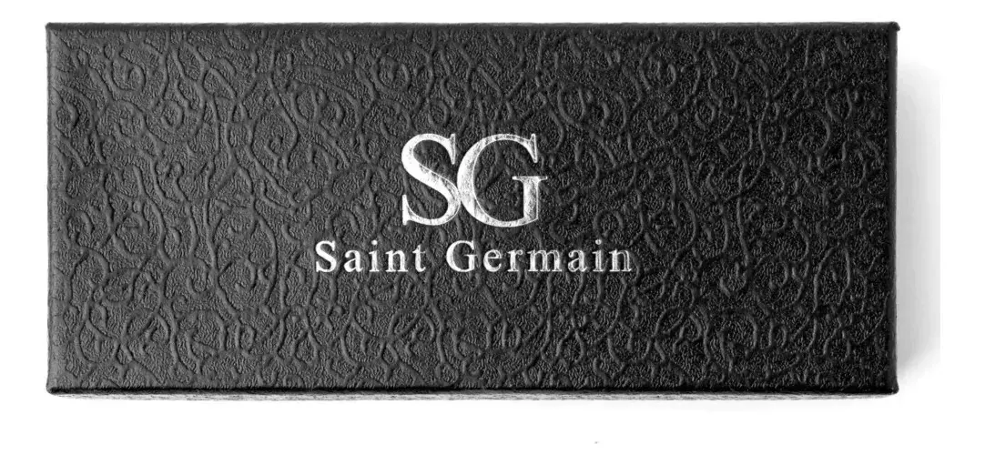 Relógio Chroma Masculino Preto Saint Germain Clássico Caixa Preta Detalhes Prata 42mm thumbnail 7