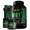Kit Whey Protein Charged Original + Bcaa + Creatina + Shaker - Melhor custo benefício - 1