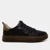 【Tam.: 38 39 40 41 42 e 43】Tênis Couro Democrata Bold Masculino - Preto+Caramelo - 1