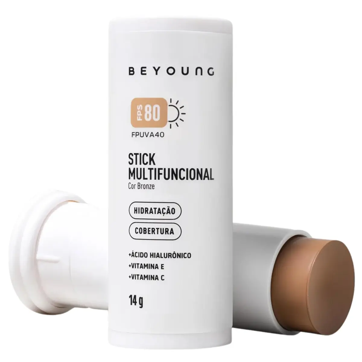 Beyoung Stick Multifuncional Com Cor FPS 80 Bronze 14g